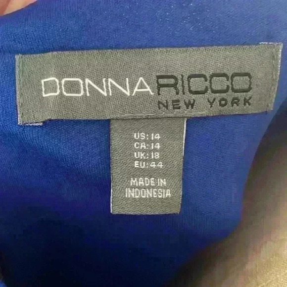Donna Rocco New York, Size 14..3/4 Sleeve W/Back Silver Zipper exposed Detail. - Picture 6 of 10